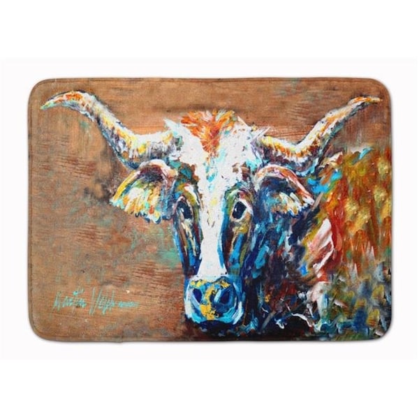 Carolines Treasures Carolines Treasures MW1165RUG On the Loose Brown Cow Machine Washable Memory Foam Mat MW1165RUG - main
